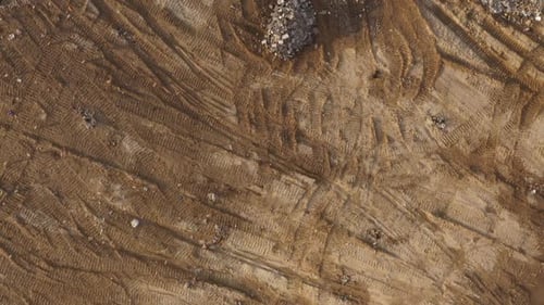 Aerial View of Overfilled Landfill Overtaken by Trash