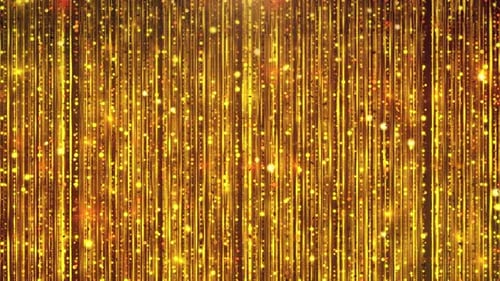 Elegant Golden Particle Curtain Awards Background