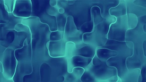 Abstract Teal and Blue Swirls: A Digital Art Piece