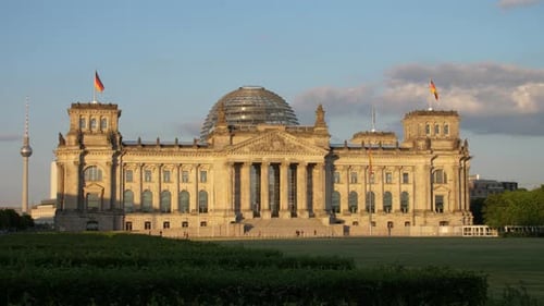 Reichstag Building in Berlin on a Sunny Day