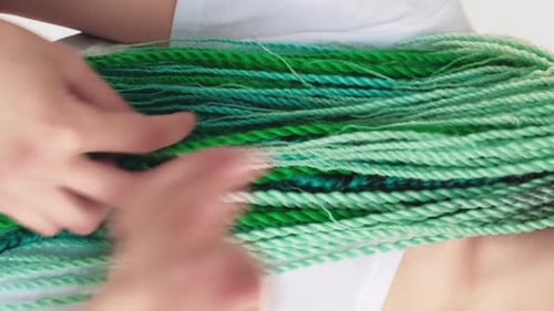 Peinado creativo con trenzas profesionales verticales