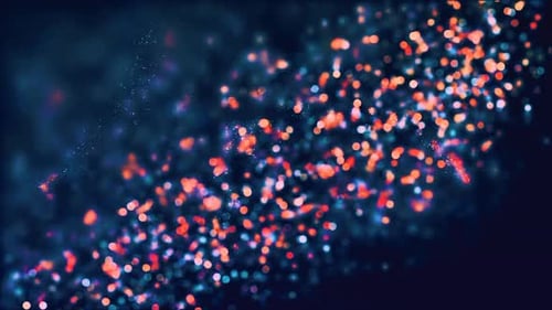 Colorful Glowing Lights Animation Loop