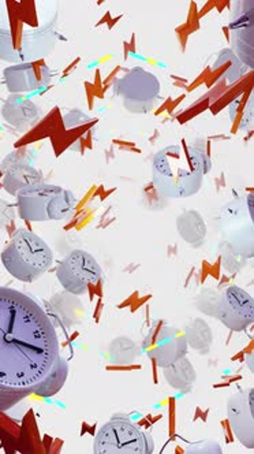 Abstract Alarm Clock In Night 04 HD
