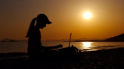 Teen Luxury Relaxation with Notebook