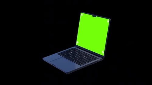 Laptop Mockup Green Screen