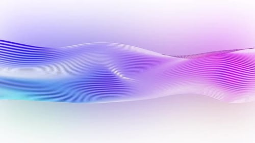Dynamic Abstract Wavy Colorful Lines Animated Background