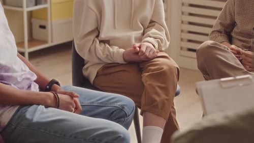 Teens at Group Therapy Session