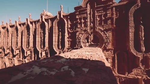 Un grand bâtiment avec une horloge sur le côté
