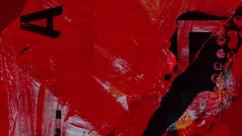 Abstract Grunge Red Torn Paper Animation