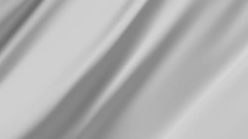 Abstract White Pastel Silk Fabric 3d Animation Background Smooth Wave Cloth Flowing Satin Liquid
