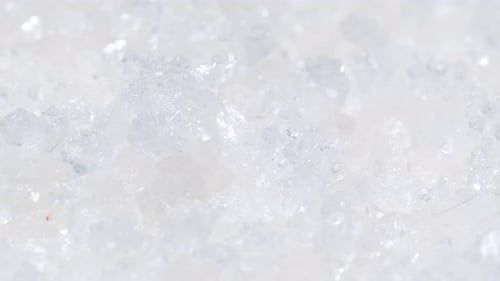 Translucent Crystals Shimmering in Bright Light