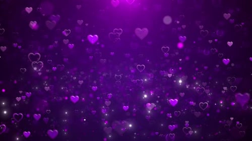 Colorful And Shiny Shimmering Heart Shaped Particles. Perfect for Valentine's Day heart particles, w