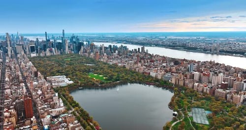 Scenic view of the Central Park in New York at daytime.