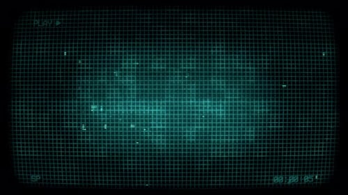 Retro CRT Glitch Screen Overlay