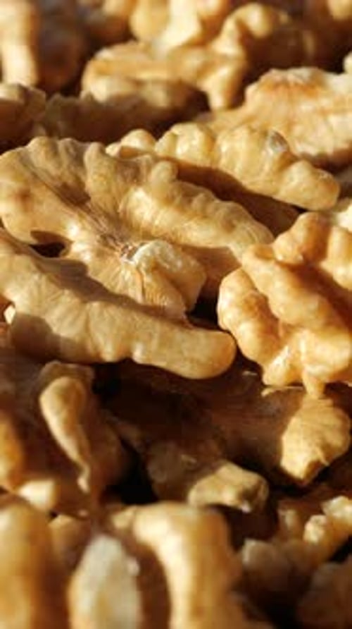 Walnuts Closeup Showing Texture and Detail