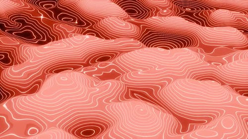 Abstrakte rote topographische Landschaft