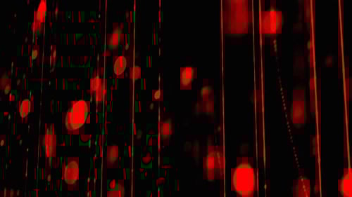 Red Bokeh Particles Animation Loop