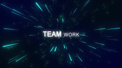 Animation de texte pour le travail en équipe