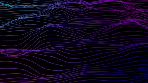 Abstract Fluid Gradient Wave Lines Motion Background