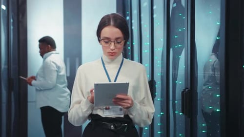 A Dedicated Professional Team Collaborating Effectively in a Modern Technology Environment