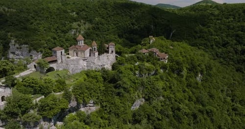 Ancient, charming abbey hidden in wilderness, veiled in the legend of martyrs.