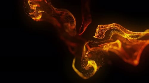 Dynamic Abstract Fluid Particle Background Animation