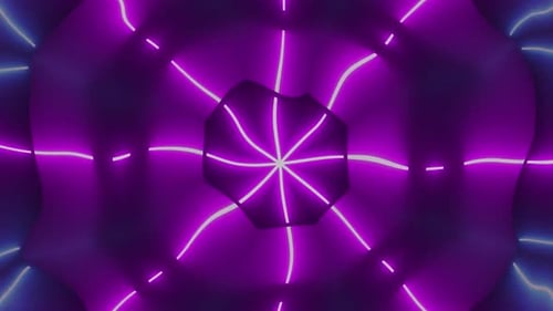 Abstract Wavy Shape Neon Light 11