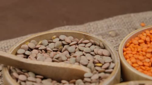 Green and Red Lentils