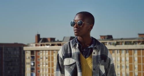 Stylish Young Adult in Urban Setting