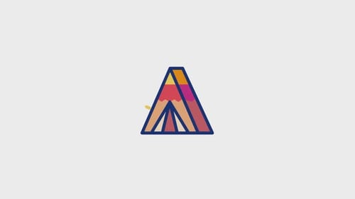 Animiertes Zeltsymbol