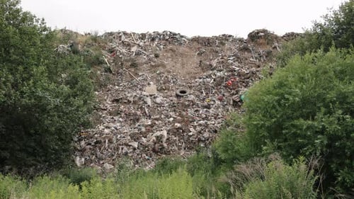 Garbage Dump From Food the Waste Pile or Landfill the Concept of Pollution Waste Lying Thickly Up
