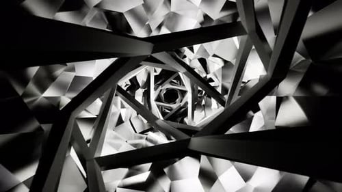 gray geometric twisted tunnel vj loop template