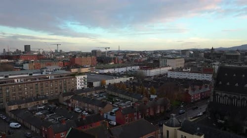 Dublin Cityscape Aerial View, Urban Development