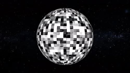 Disco Magic Planet sphere background. 2692
