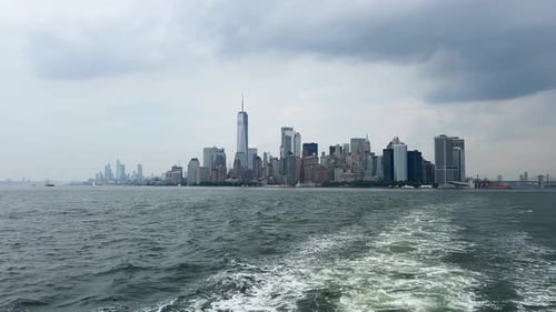 New York City Timelapse Lower Manhattan in a Sunny dayNew York United States
