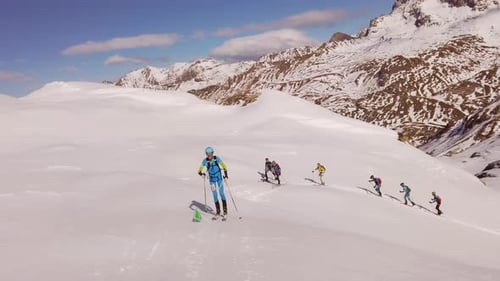 Uphill Ski Mountaineering Race