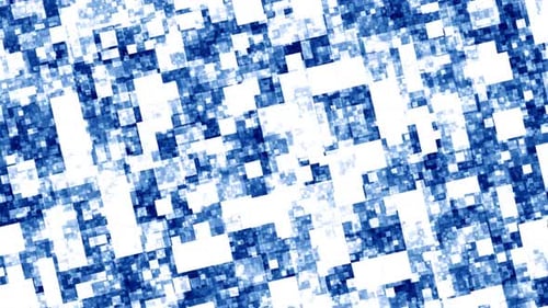Abstract Blue and White Square Grid Animation