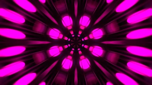Cyan And Pink Fantasy Kaleidoscope Space Background Vj Loop In 4K