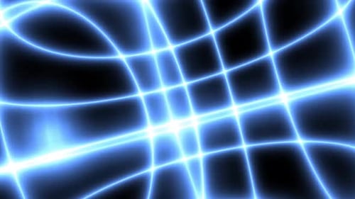 Dynamic Glowing Abstract Grid and Fluid Patterns Loop