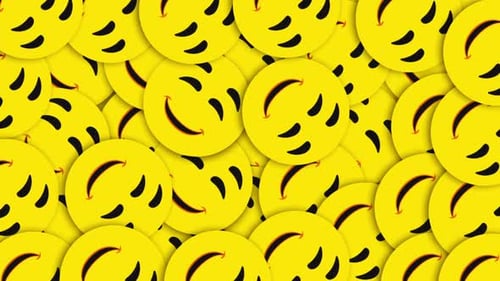Happy Face Smileys Icons Loop