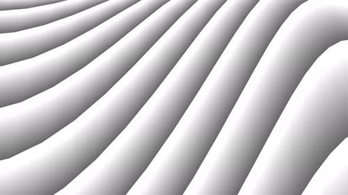 Seamless Abstract White Wavy Lines Looping Background