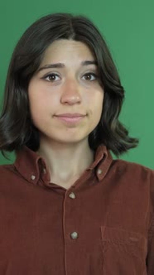 Sinal de silêncio de mulher