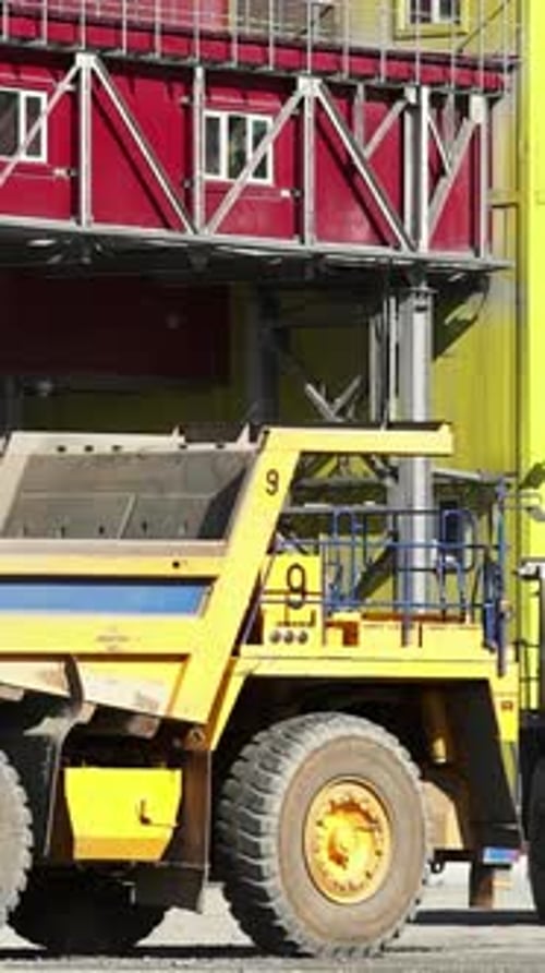 Different Types of Construction Equipment Used at Industrial Sites for Development Projects Stock