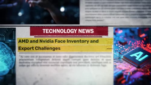 Amd And Nvidia Face Inventory And Export Challenges Newspaper Title