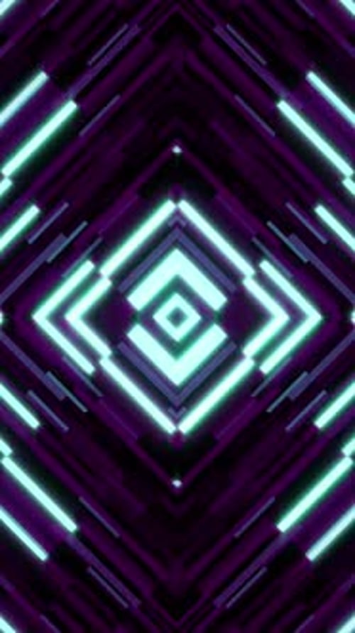 Abstrakte geometrische Musteranimation - Nahtloser vertikaler Hintergrund