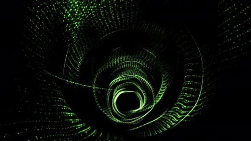 Futuristischer digitaler Tunnel