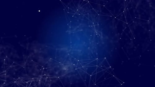 Plexus Motion Graphic Big Data of Medical Business Engineering Science Technology Concept