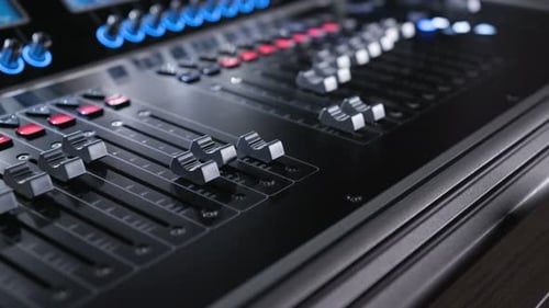 Electric Machine on Table for Working of Sound Designer or Club Dj