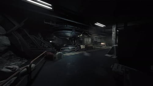 Derelict Facility Transformed Into Temporary Survival Encampment