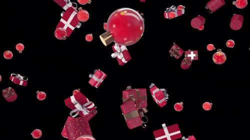 Christmas Gift Box Fall Loop